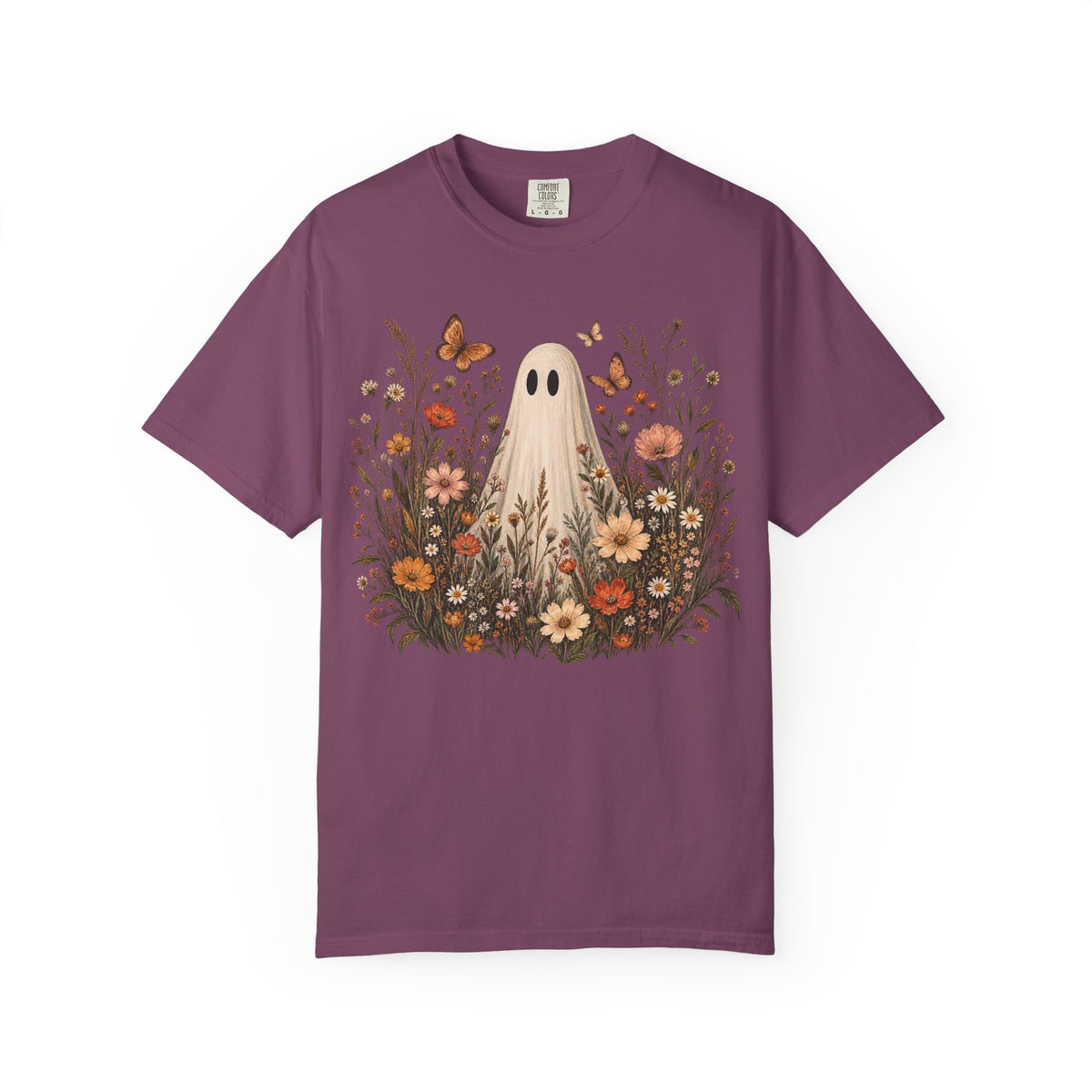 Ghost in wildflowers Comfort Colors Unisex Garment-Dyed T-shirt