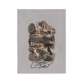 Small Town Dolly Sevierville TN Velveteen Microfiber Blanket | Townscape nostalgia throw