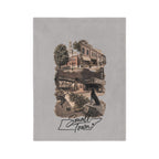 Small Town Dolly Sevierville TN Velveteen Microfiber Blanket | Townscape nostalgia throw
