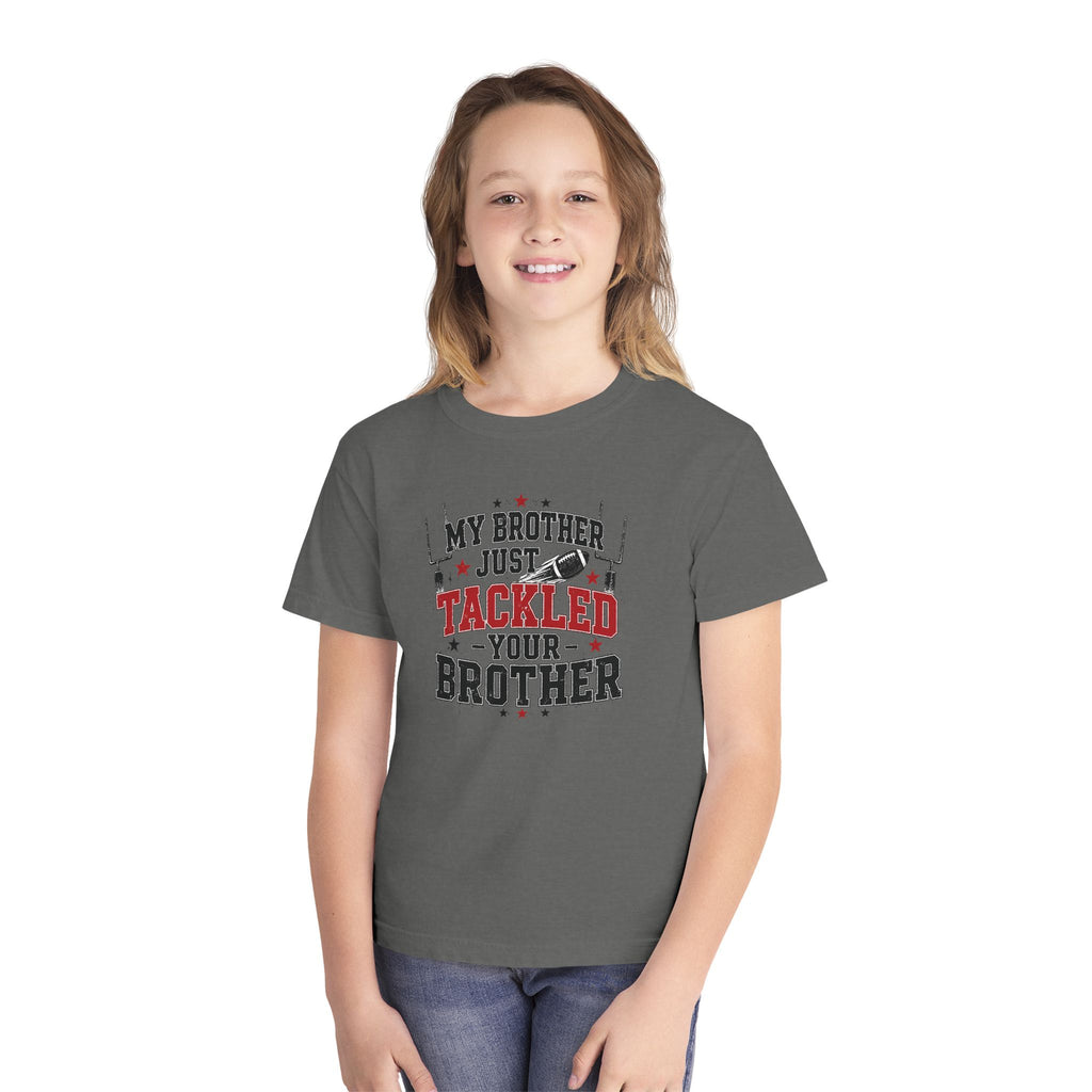 Youth Tee - "My Brother Just Tackled Your Brother" Football Kids Shirt