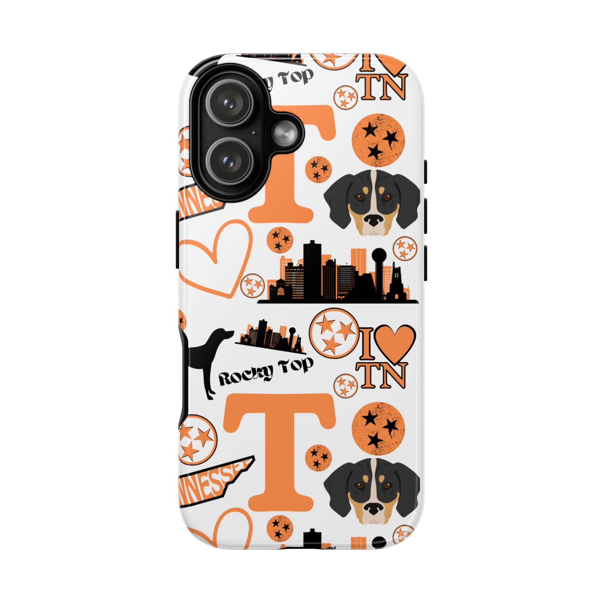 Tennessee Vols pattern Phone Case | Nashville skyline, Volunteers , orange and white