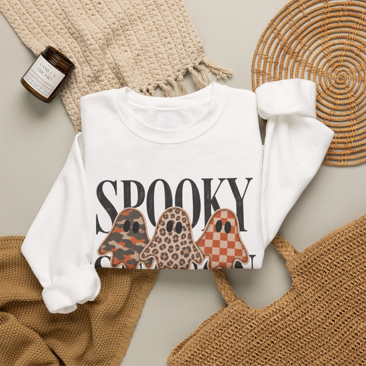 Spooky Season ghost Gildan Unisex Heavy Blend™ Crewneck Sweatshirt