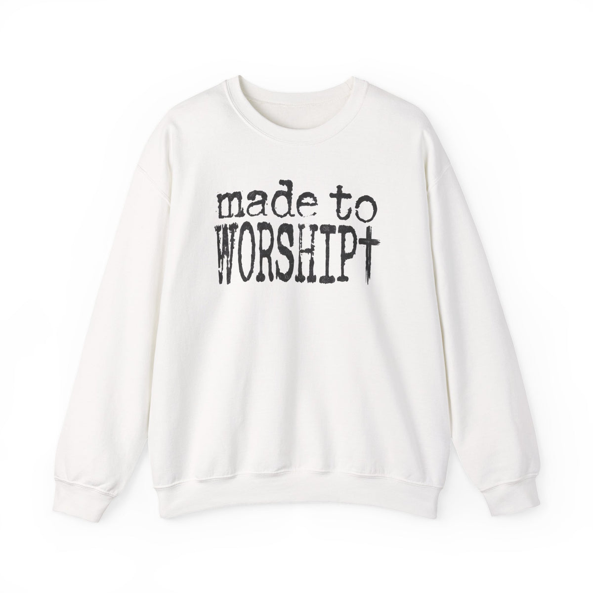Made to Worship Christan Gildan Crewneck Sweatshirt