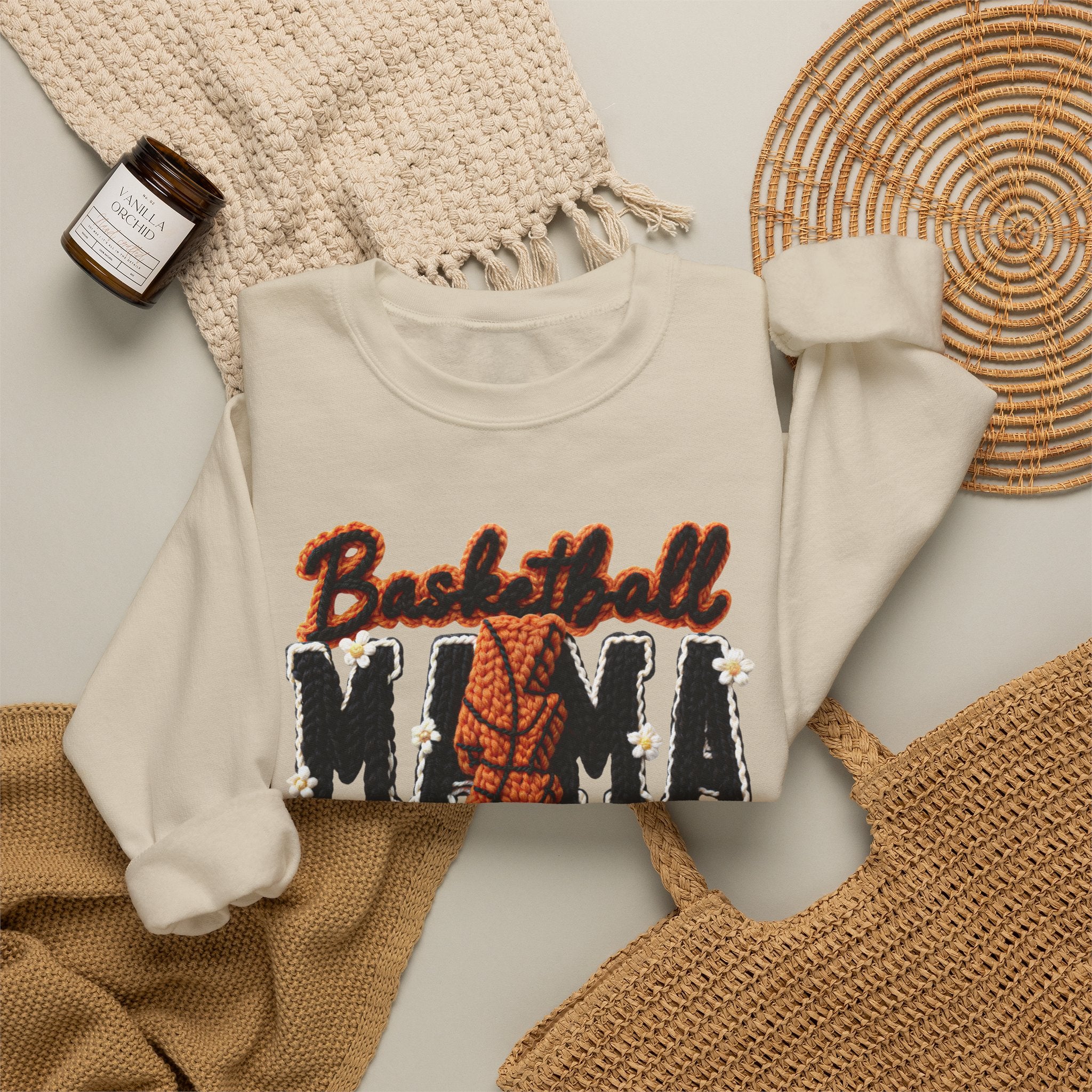 Basketball Mama Sweatshirt — Cozy Crewneck for Proud Hoops Moms