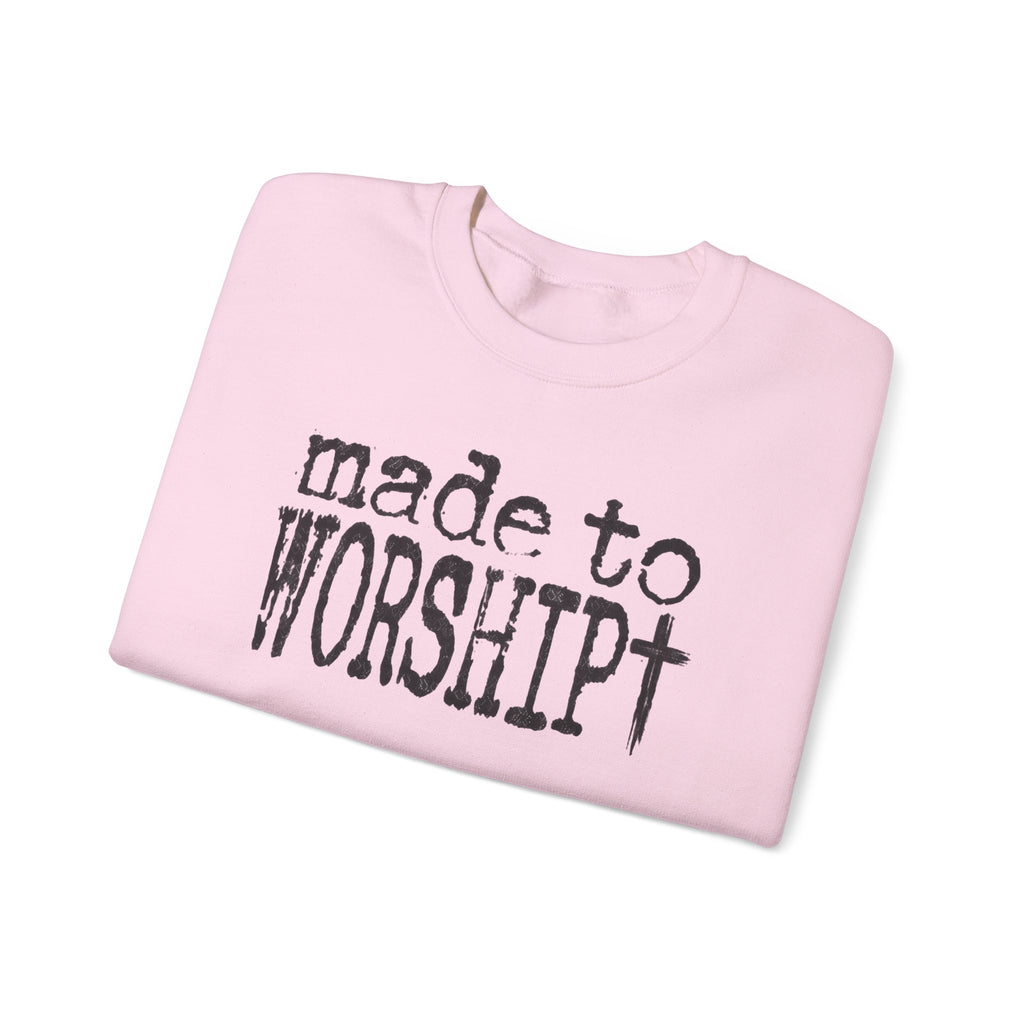 Made to Worship Christan Gildan Crewneck Sweatshirt