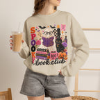 Spooky Book Club Sweatshirt | Halloween Ghost Reading Graphic | Cozy Fall Book Lover Crewneck