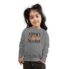 Toddler Sweatshirt — "Spooky Season" Ghosts Leopard & Plaid Fall Halloween Pullover