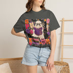 Spooky Book Club T-shirt | Halloween Reading Cat Owl Pumpkin