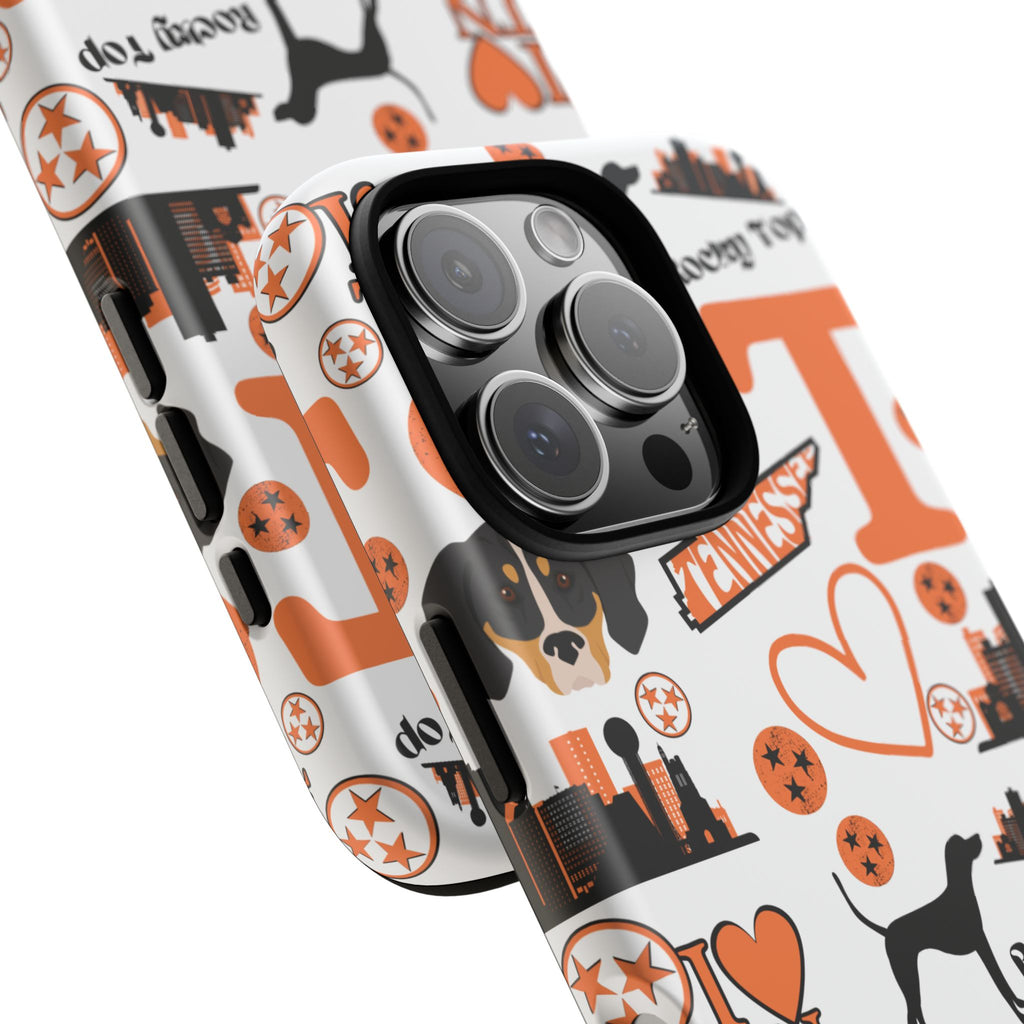 Tennessee Vols pattern Phone Case | Nashville skyline, Volunteers , orange and white