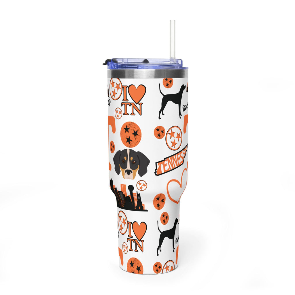 Tennessee Vols Collage 40oz Tumbler | Dog, Heart, City Icons TN fan cup
