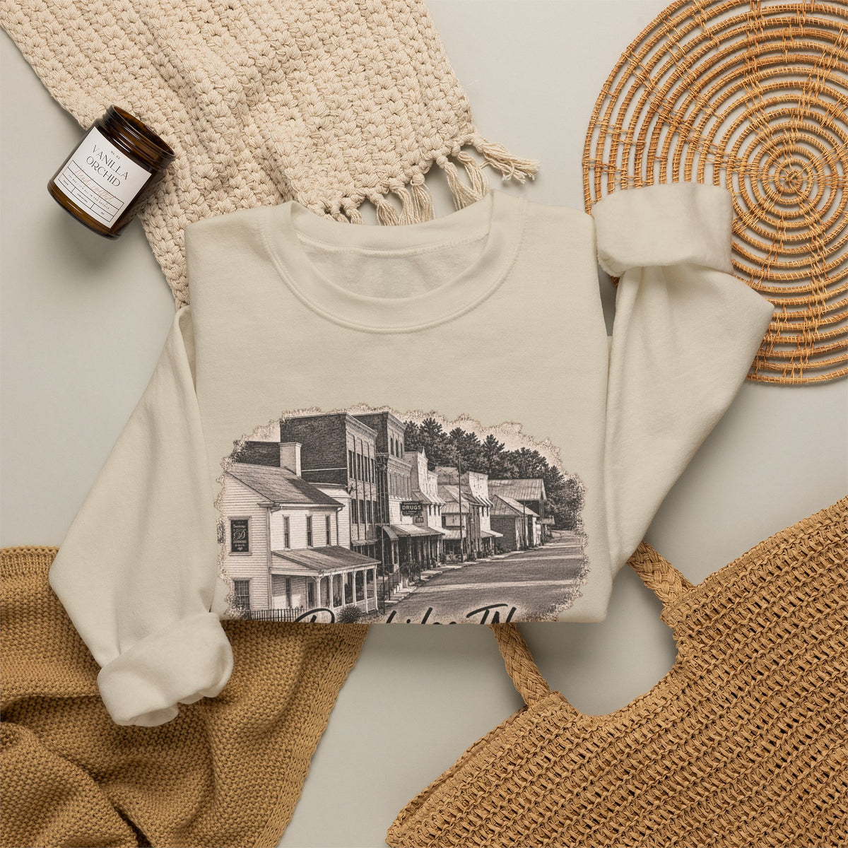 Dandridge TN Vintage Main Street Gildan Sweatshirt
