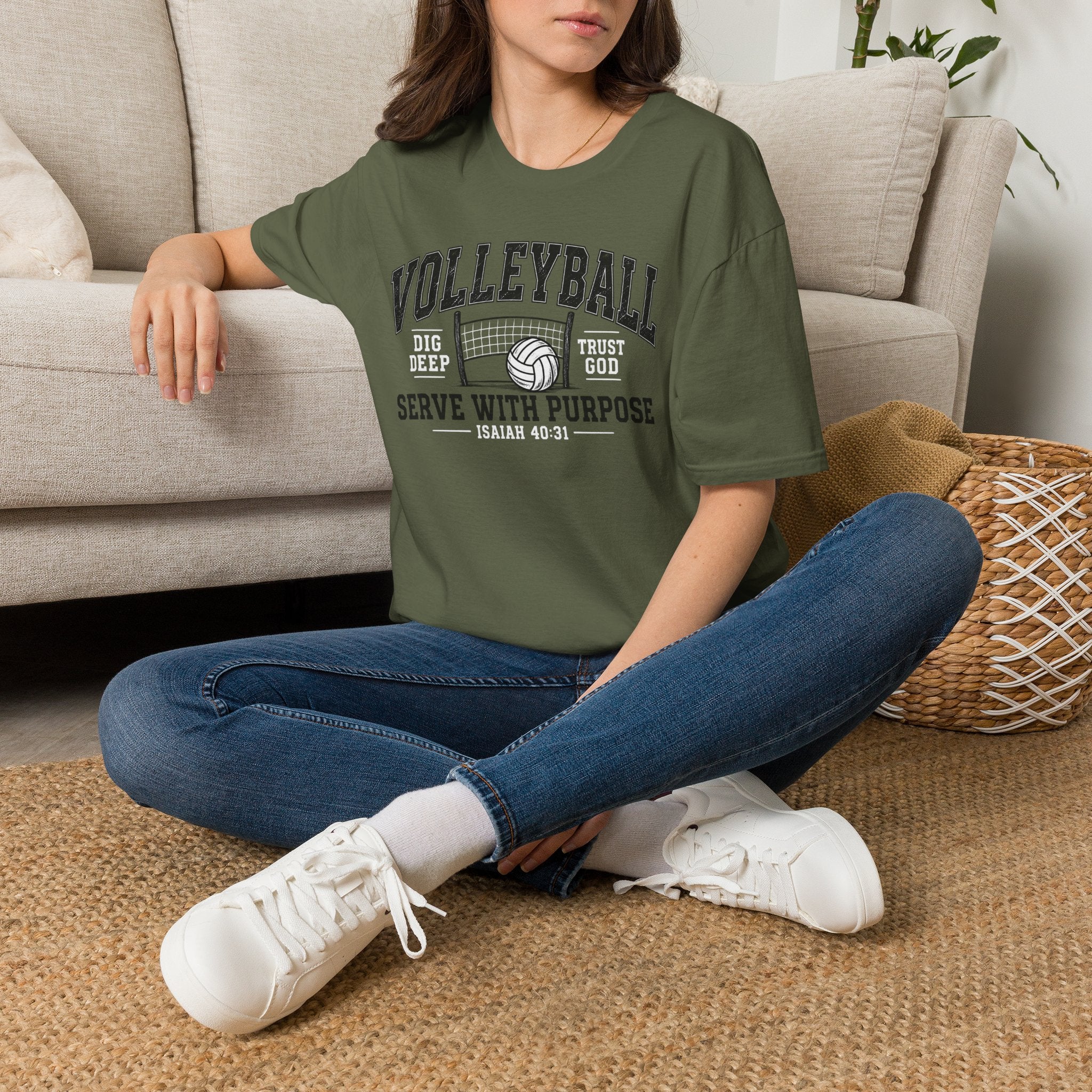 Volleyball "Serve With Purpose" T-Shirt