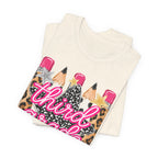 Third Grade Pencils T‑Shirt — Leopard & Glitter Back-to-School Tee