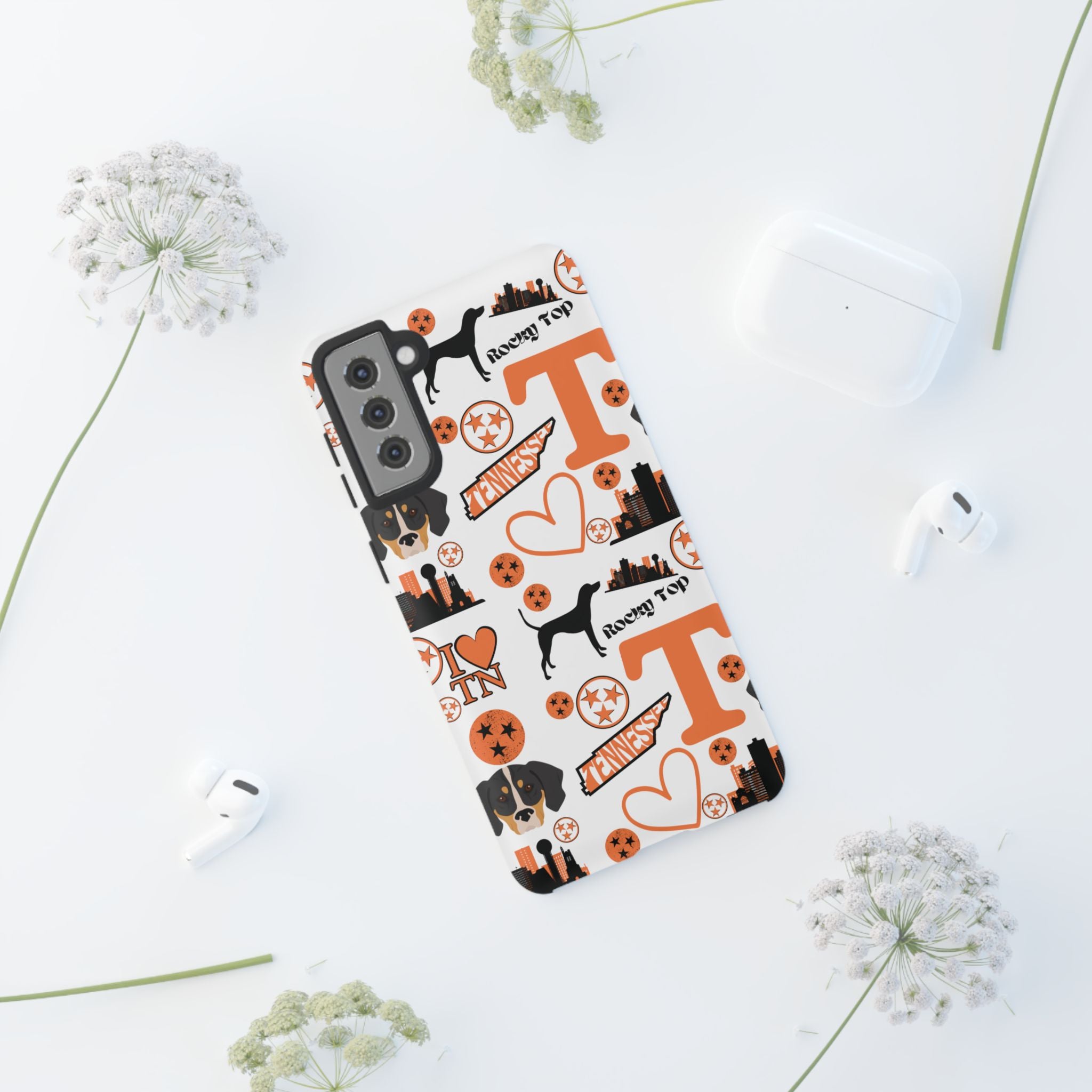 Tennessee Vols pattern Phone Case | Nashville skyline, Volunteers , orange and white