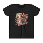 Youth Halloween Postage Stamp Tee — "Ain't No Ghosts Like Our Ghost" Retro Spooky Kids Shirt