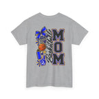 Basketball Mom T-Shirt — 'MOM' Lettering with Hoop, Ball & #1 Foam Finger Design