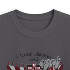 Kids T-Shirt - "I Love Jesus and Roll Tide" Football Mascot Tee