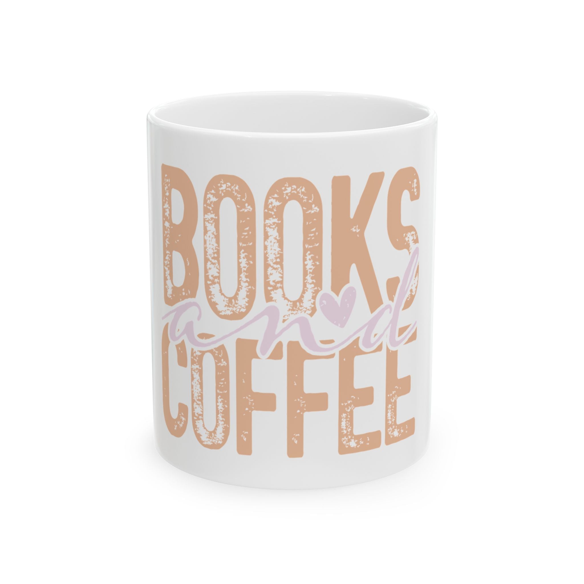 Books And Coffee Ceramic Mug — Cozy Reader Coffee Cup (11oz & 15oz)
