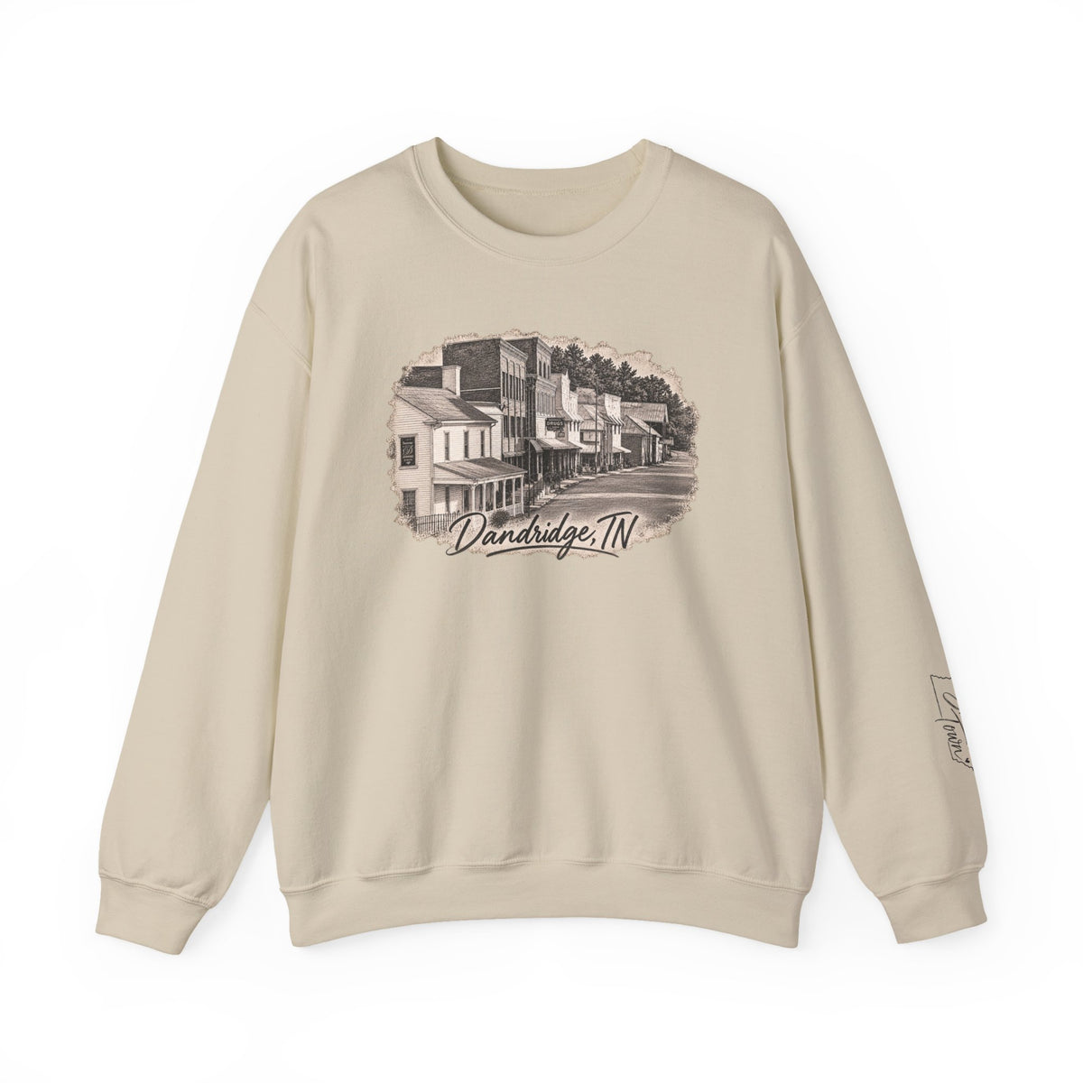 Dandridge TN Vintage Main Street Gildan Sweatshirt