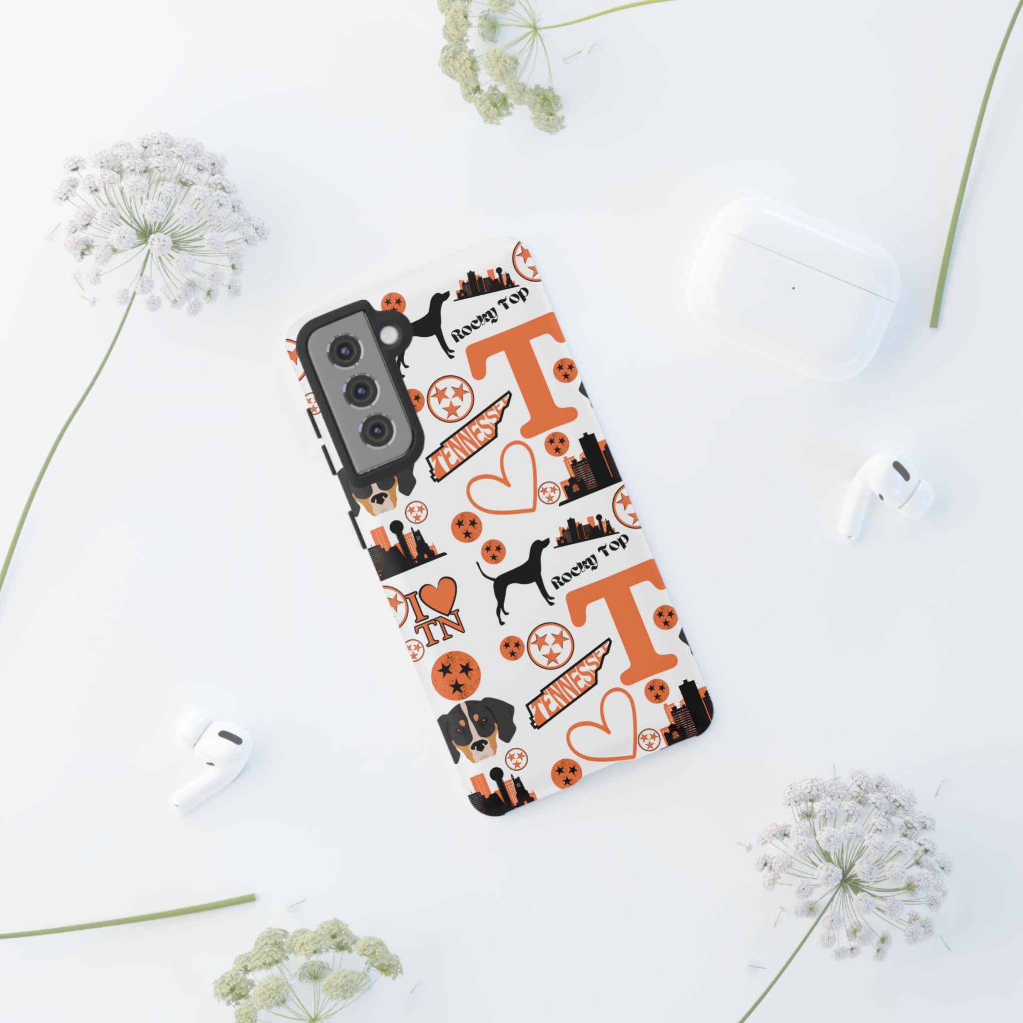 Tennessee Vols pattern Phone Case | Nashville skyline, Volunteers , orange and white