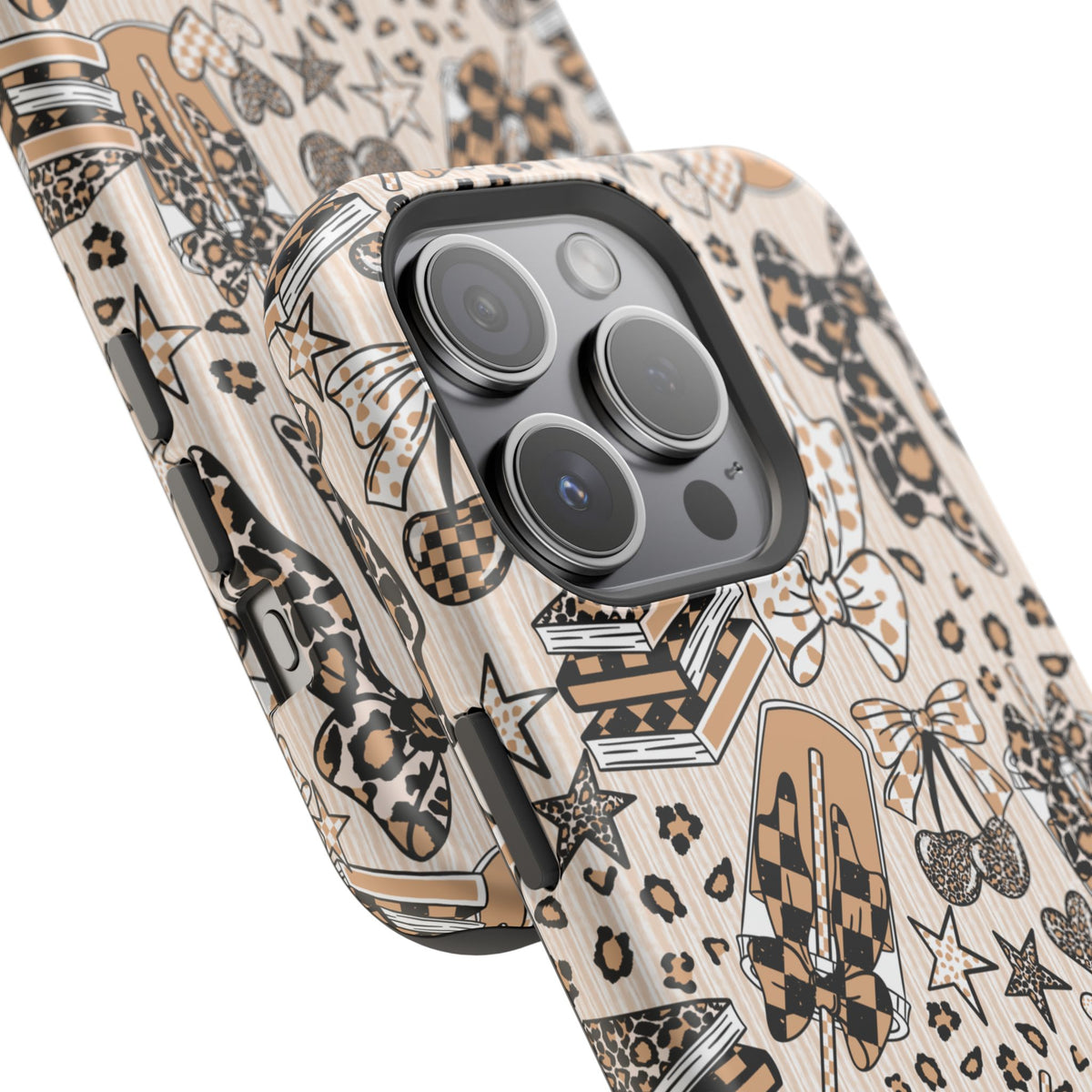 Cheetah bows iced coffee love Magnetic Impact-Resistant Cases