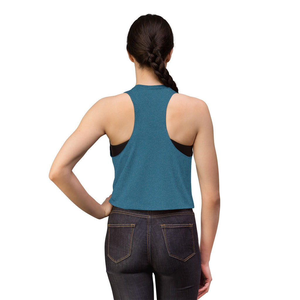 Crop Top — "Working On My Booty" Cute Ghost Weightlifting Fitness Tank