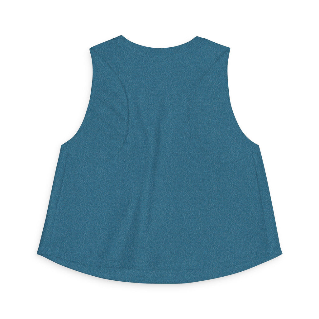 Crop Top — "Working On My Booty" Cute Ghost Weightlifting Fitness Tank