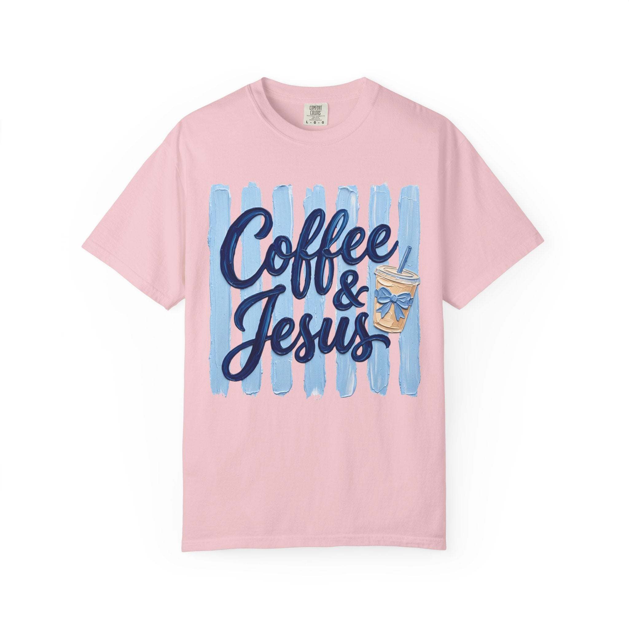Coffee & Jesus T-shirt | Iced Coffee Graphic Tee, Christian Faith Shirt