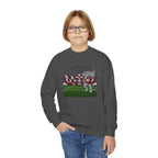 Youth Crewneck Sweatshirt - 'I Love Jesus and roll tide Football' Stadium Graphic Alabama