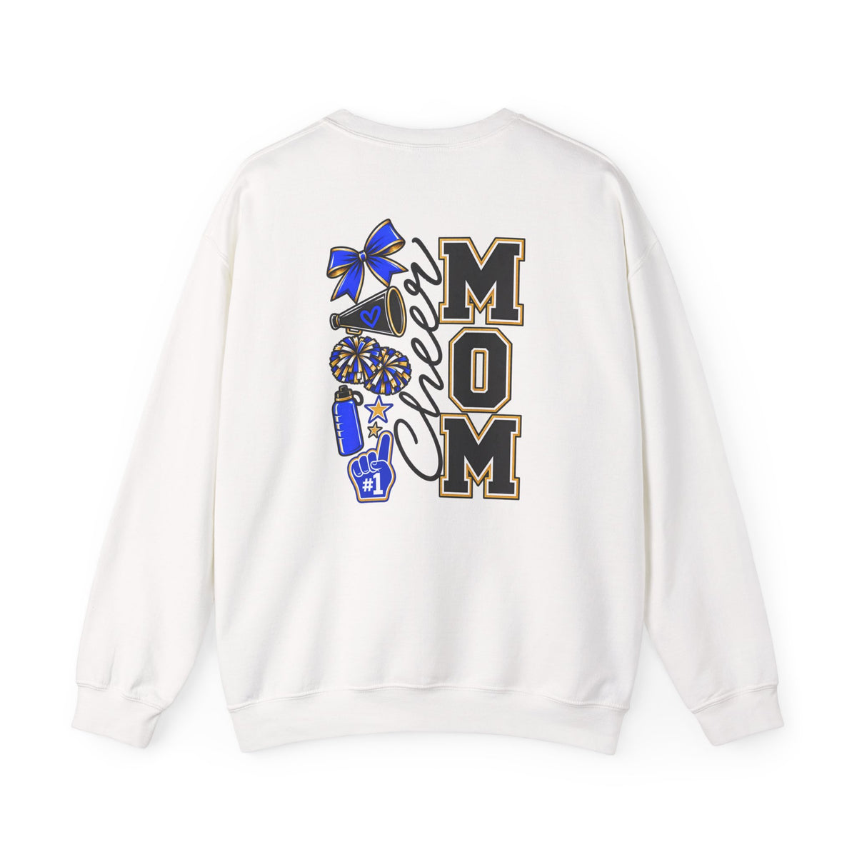 Cheer MOM personalizable name Gildan crewneck sweatshirt