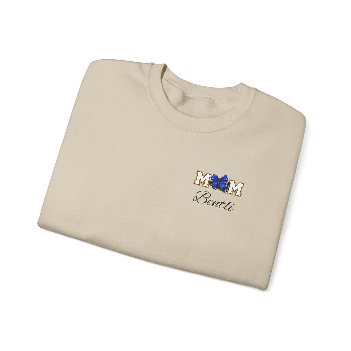 Cheer MOM personalizable name Gildan crewneck sweatshirt