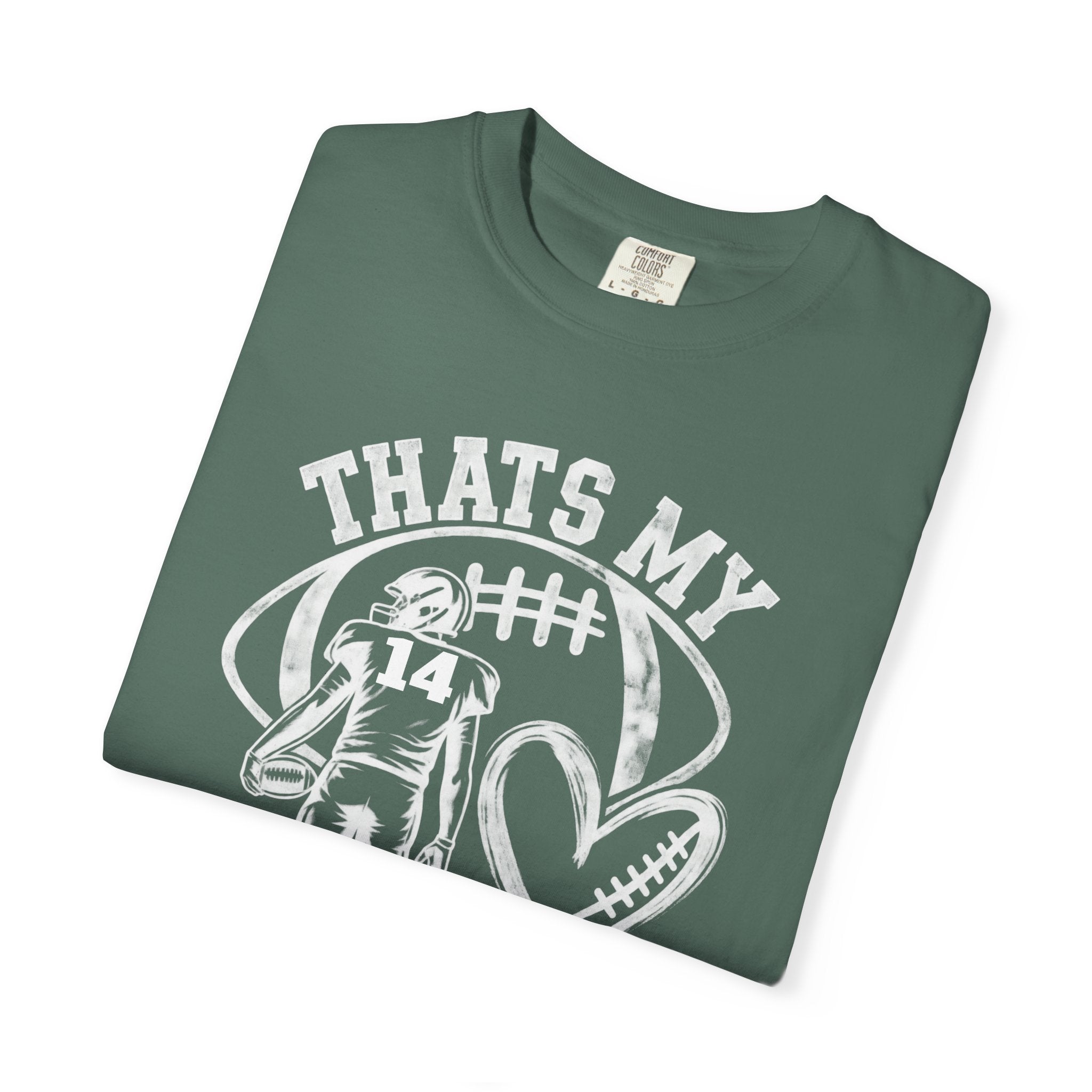 Football Mom/Dad T-Shirt - "That's My Heart on the Field" Youth Player Support Tee