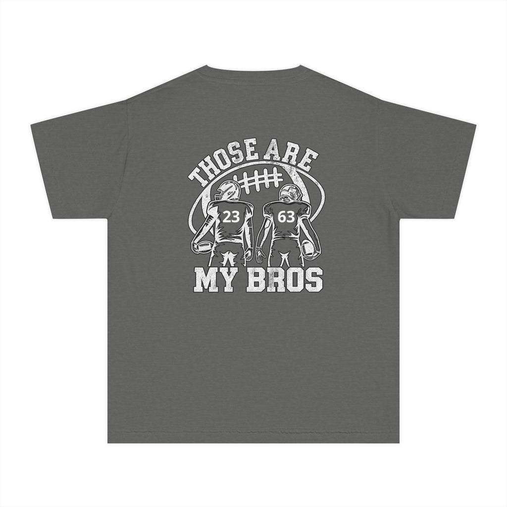 Youth Tee — "Those Are My Bros" Football Players Graphic