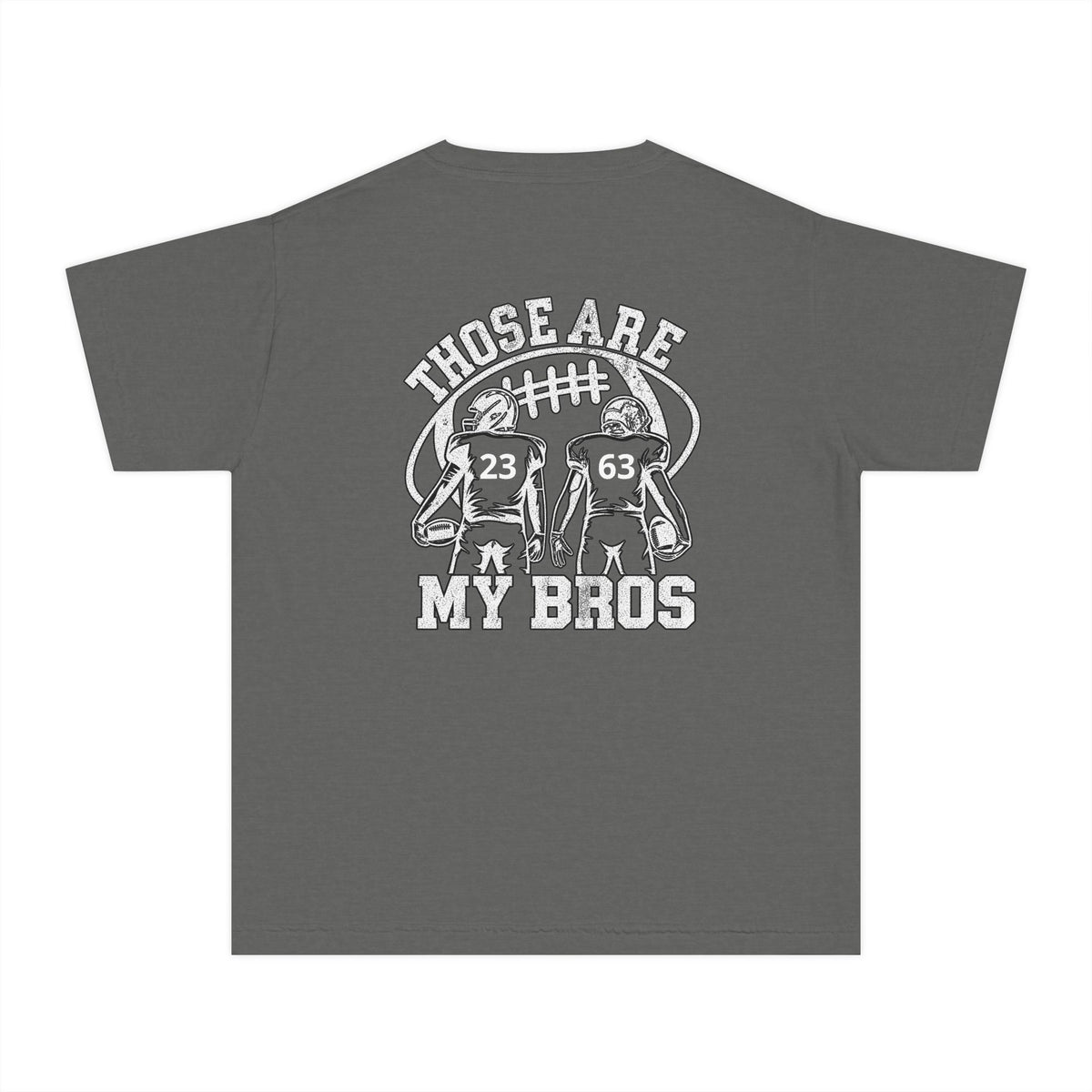 Youth Tee — "Those Are My Bros" Football Players Graphic