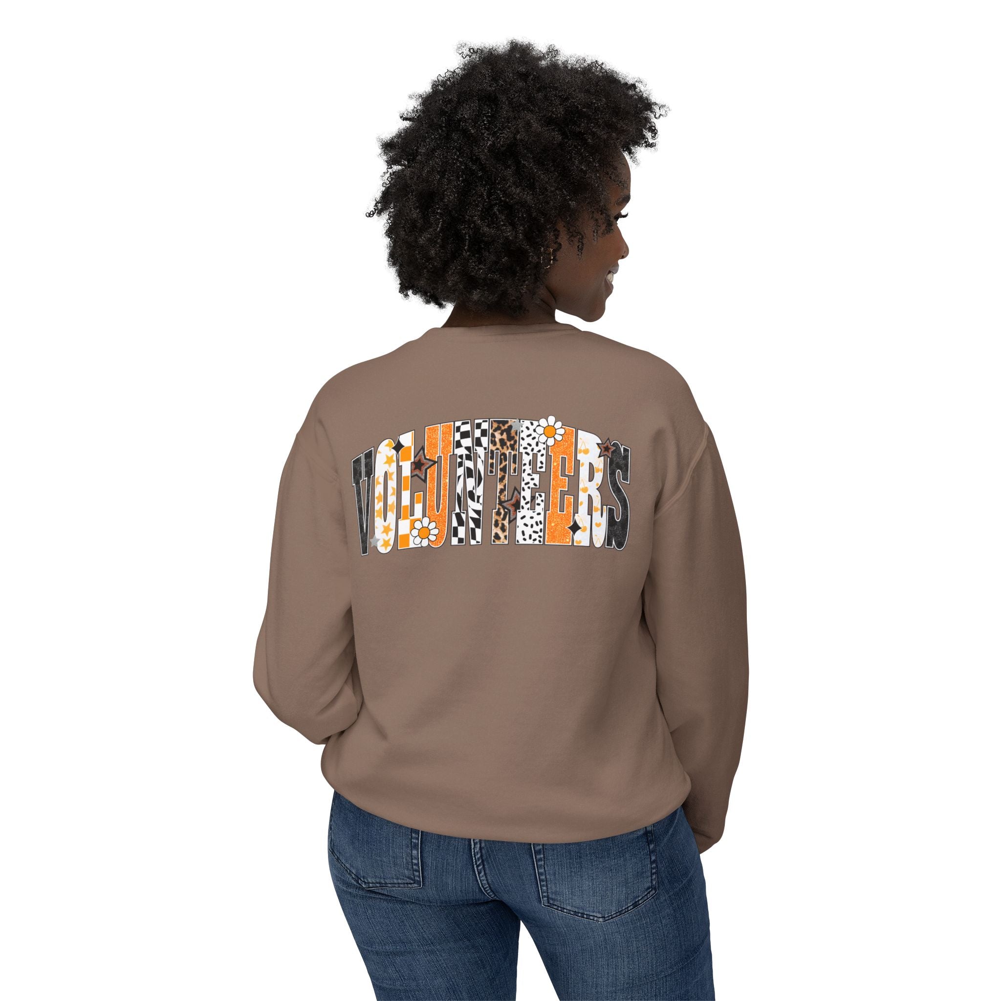 Tennessee Vols Volunteer on back side comfort colors sweatshirt for women