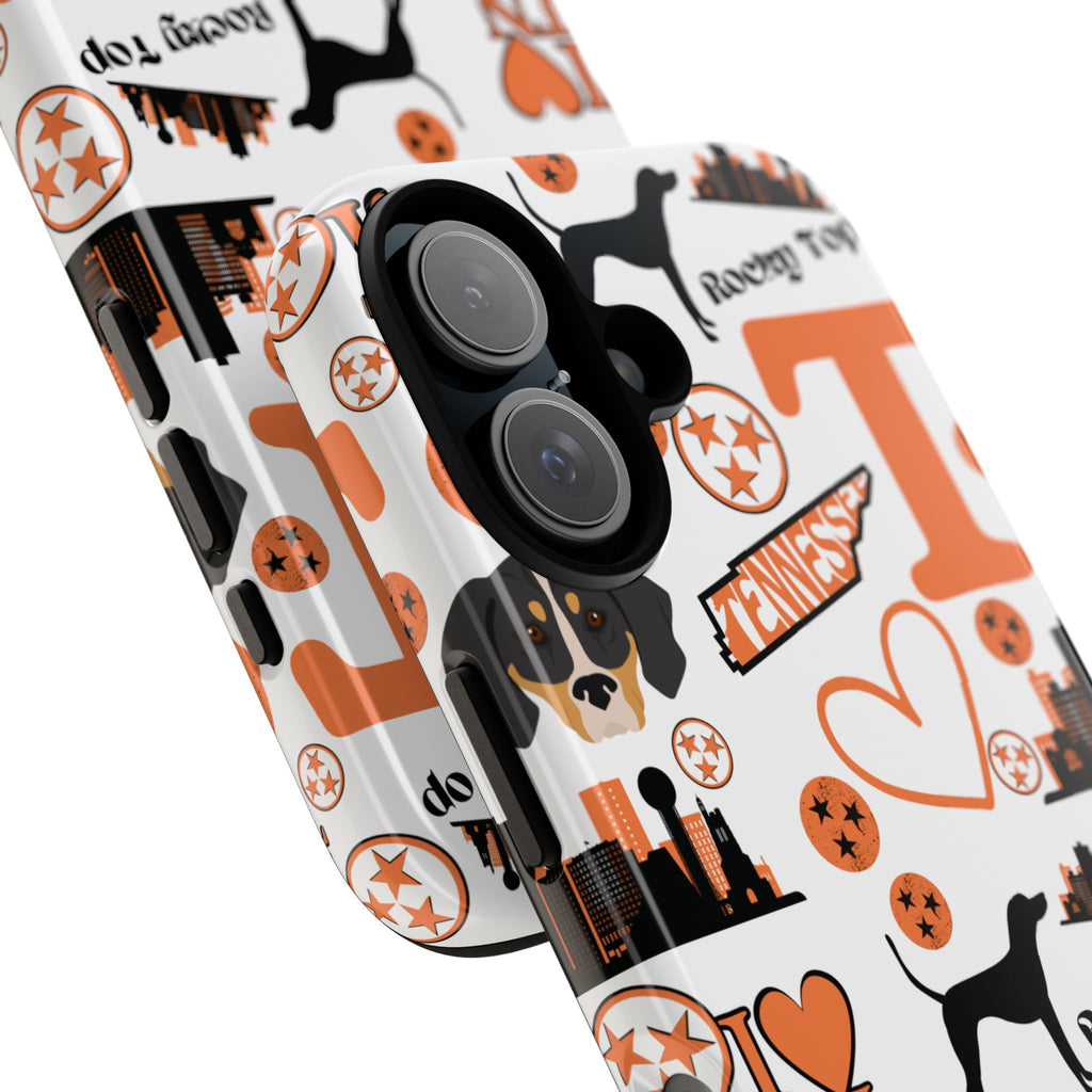 Tennessee Vols pattern Phone Case | Nashville skyline, Volunteers , orange and white