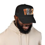 VOLS Foam Trucker Hat — Checker, Leopard & Retro Orange Design