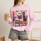 Spooky Book Club Sweatshirt | Halloween Ghost Reading Graphic | Cozy Fall Book Lover Crewneck