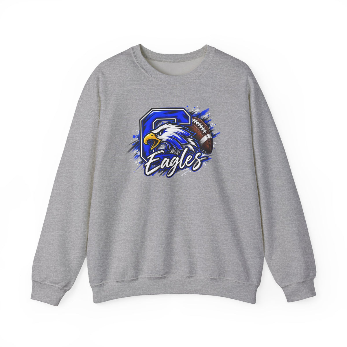 Eagles Football Crewneck Sweatshirt — Vintage Mascot Graphic