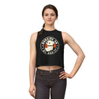 Crop Top — "Working On My Booty" Cute Ghost Weightlifting Fitness Tank