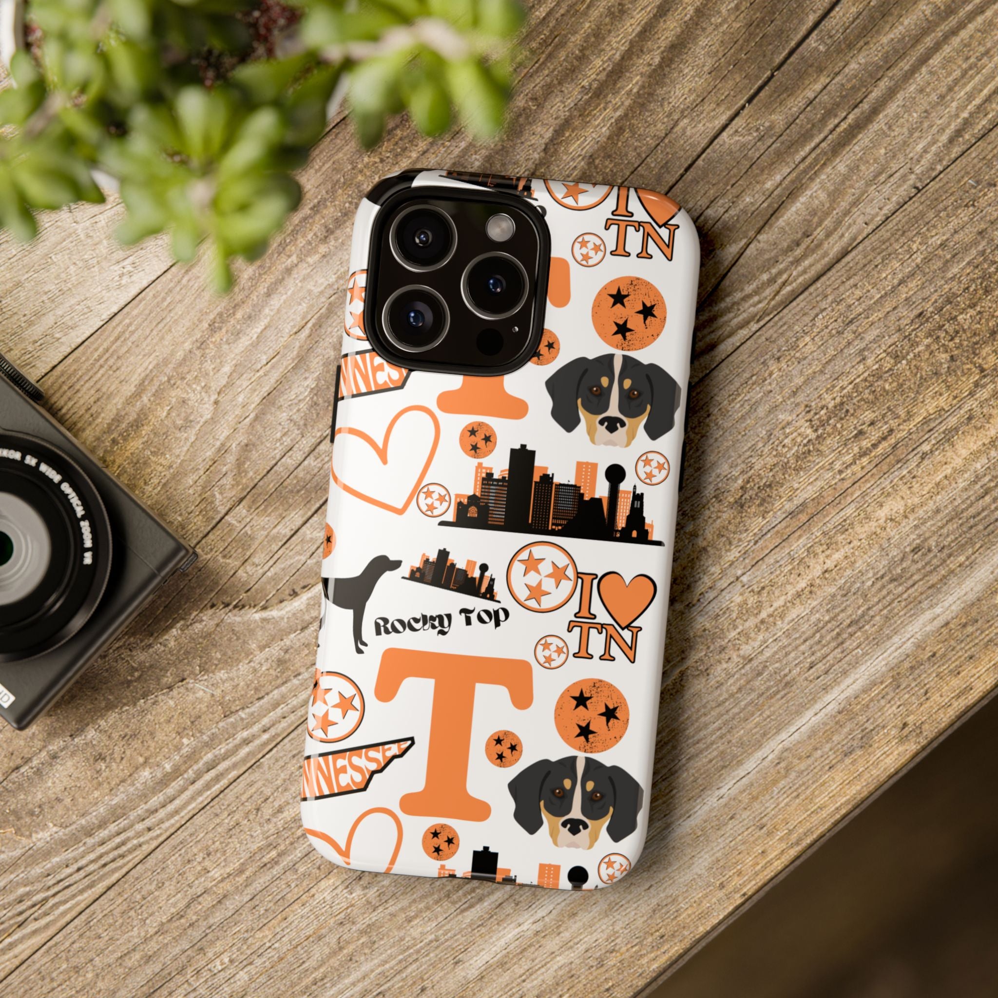 Tennessee Vols pattern Phone Case | Nashville skyline, Volunteers , orange and white