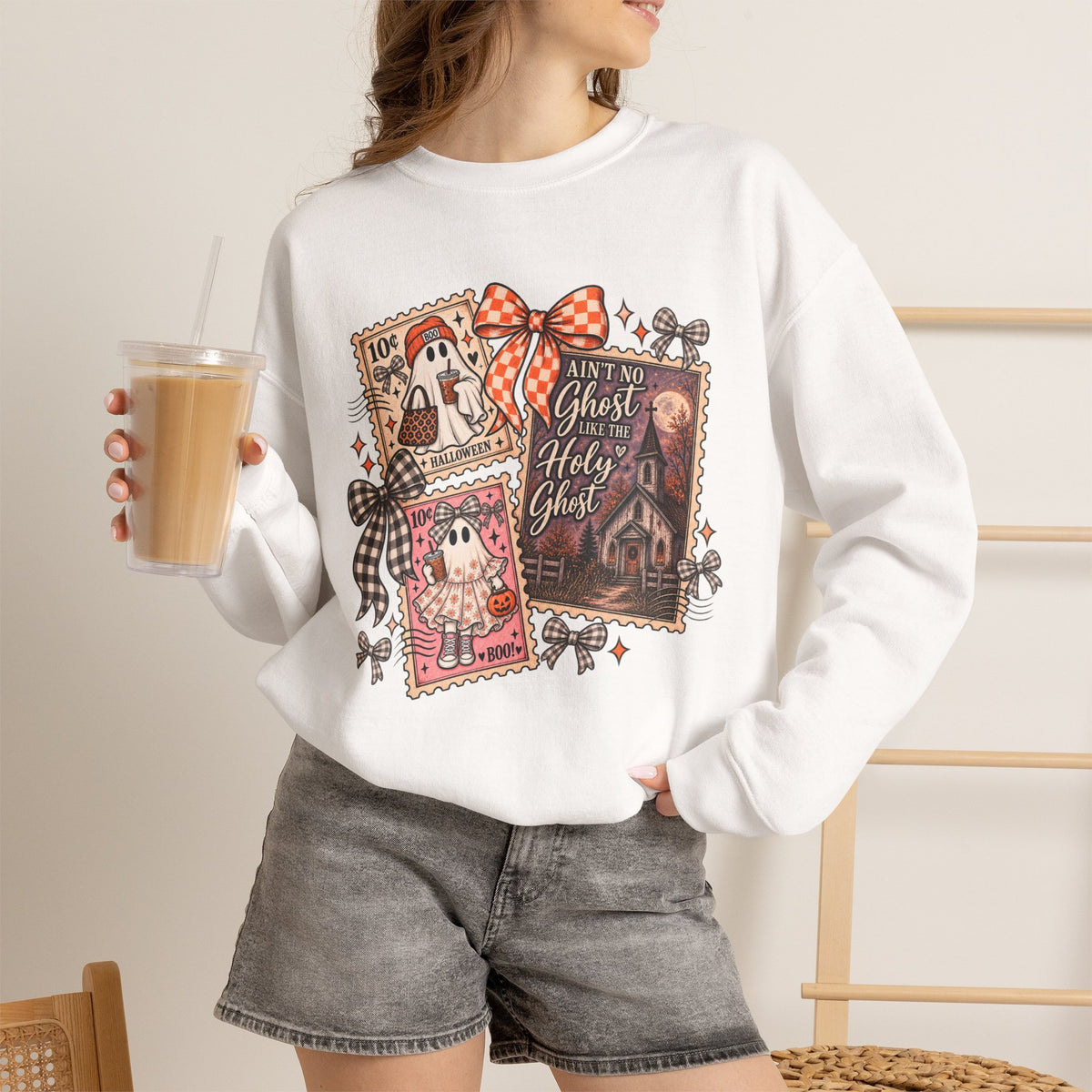 Ain't No Ghost like the Holy Ghost, Gildan crewneck sweatshirt