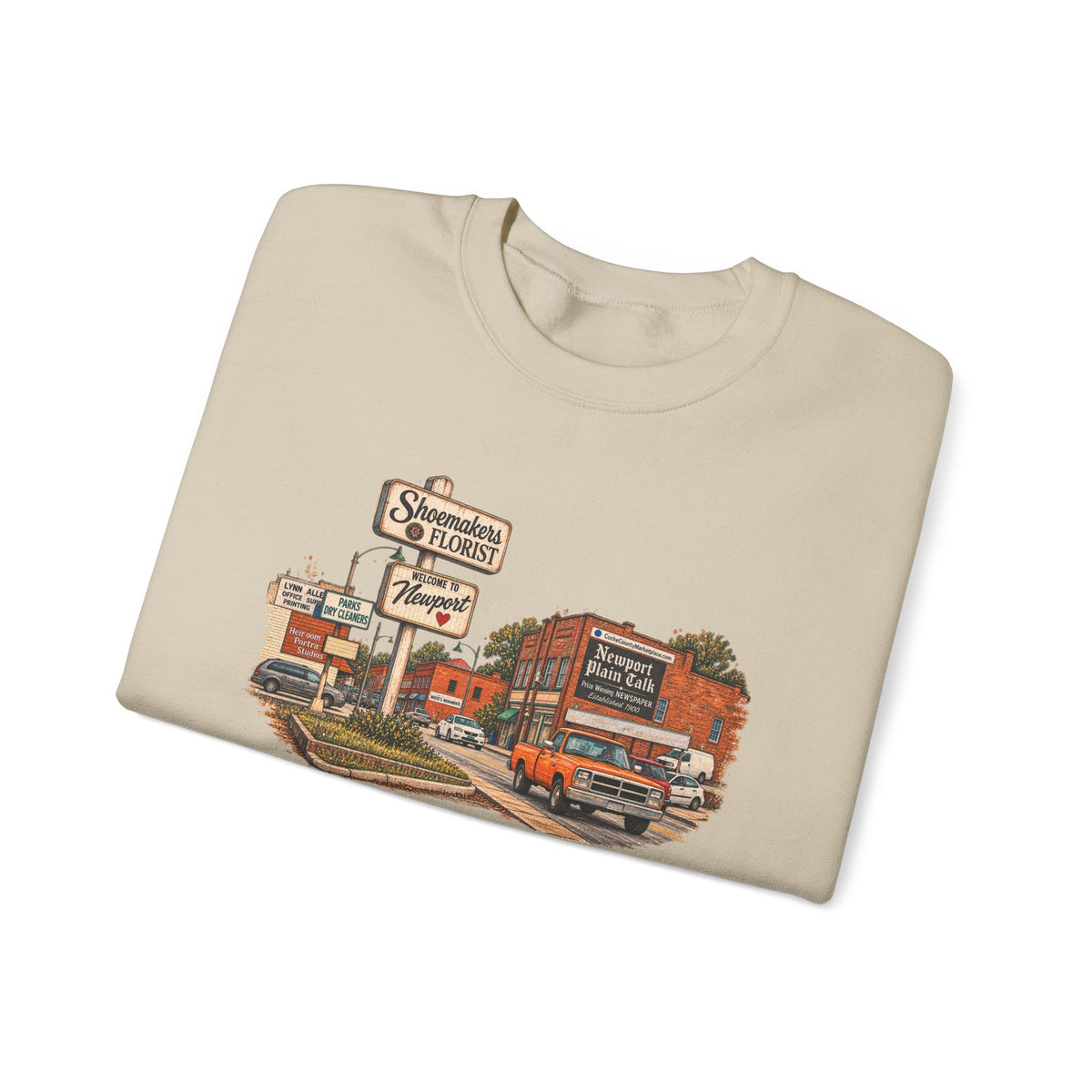 Vintage Newport TN small town Gildan Sweatshirt