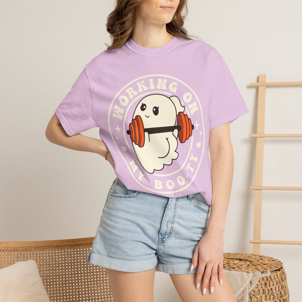 Ghost Lifter T-Shirt — Cute Ghost Weightlifting Gym Tee