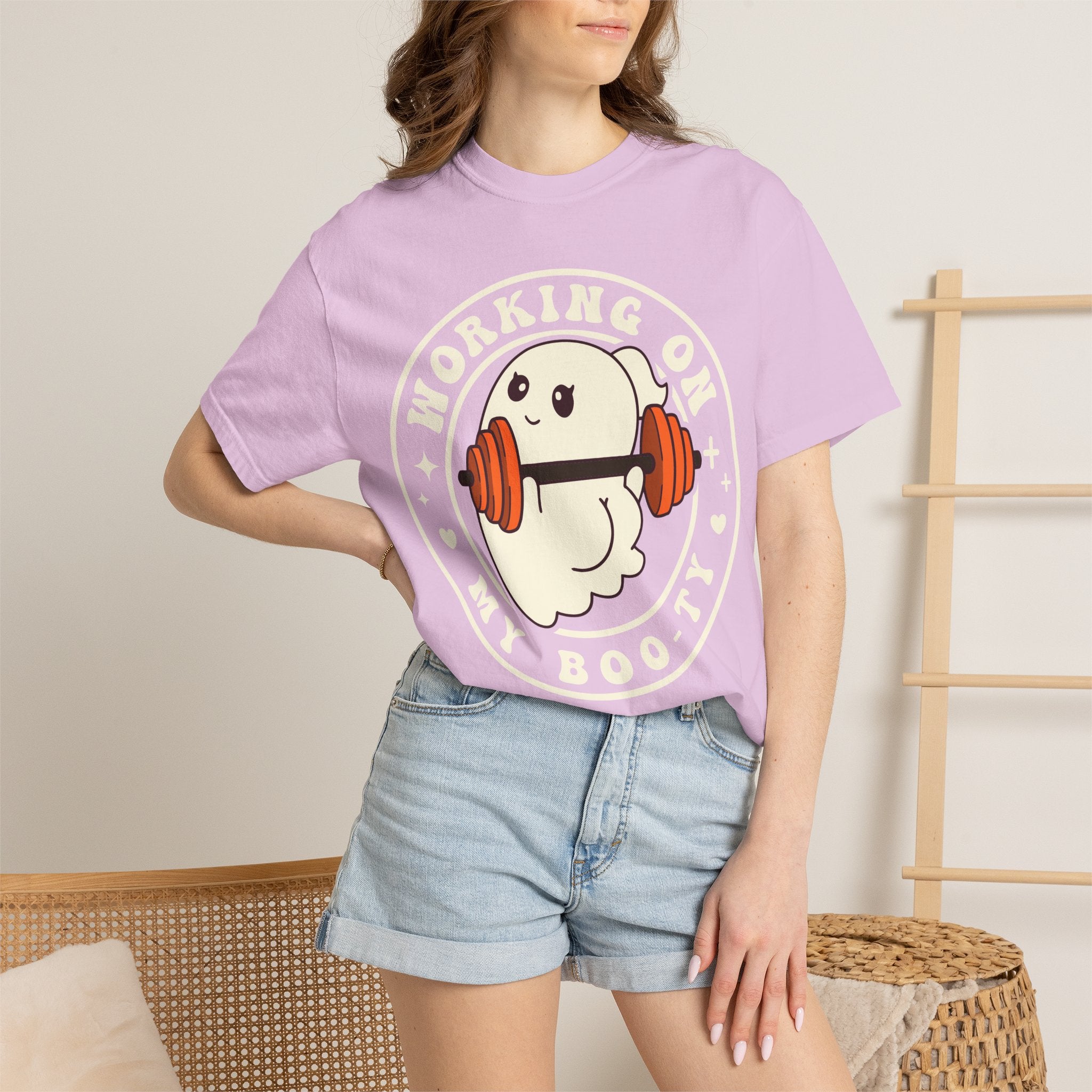 Ghost Lifter T-Shirt — Cute Ghost Weightlifting Gym Tee