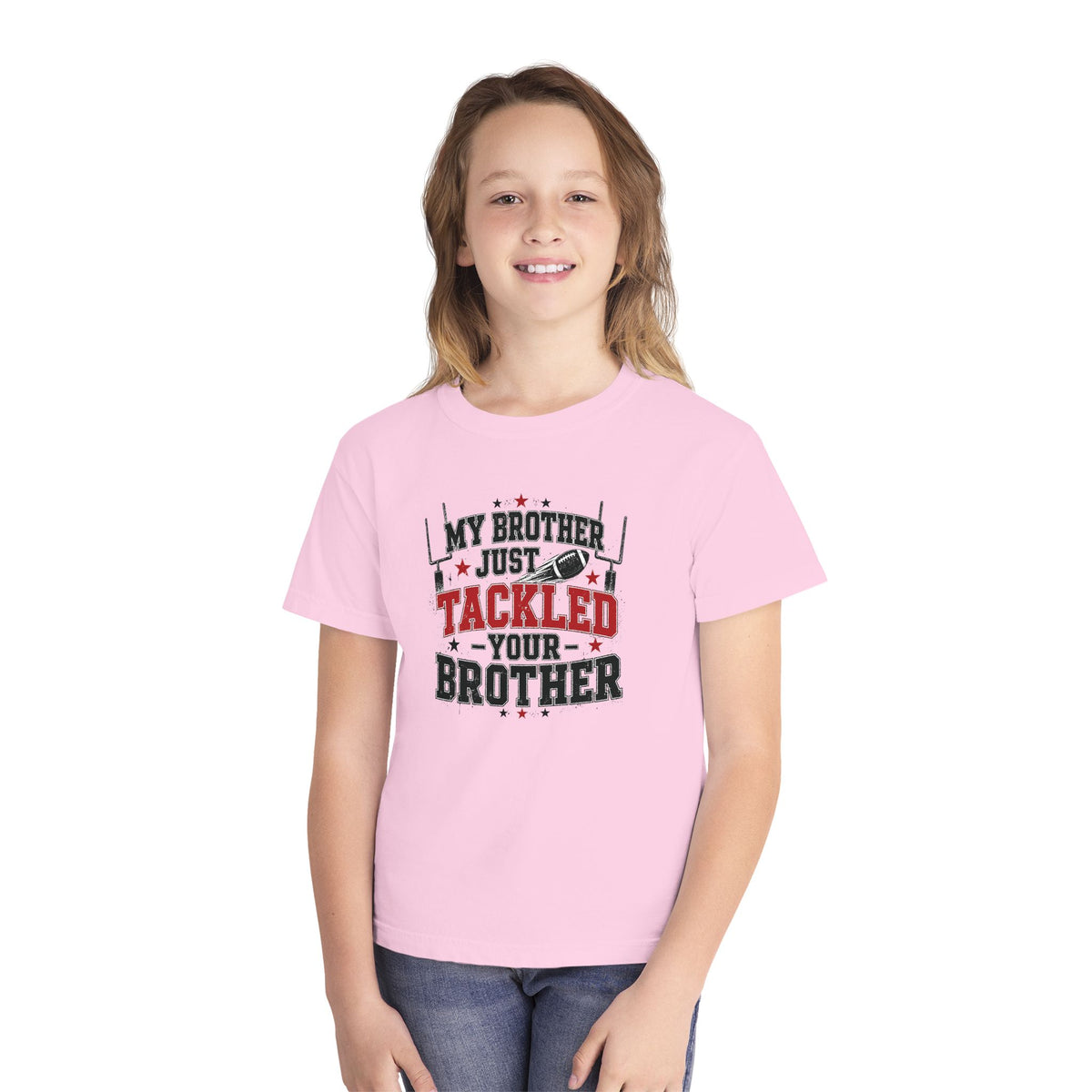 Youth Tee - "My Brother Just Tackled Your Brother" Football Kids Shirt