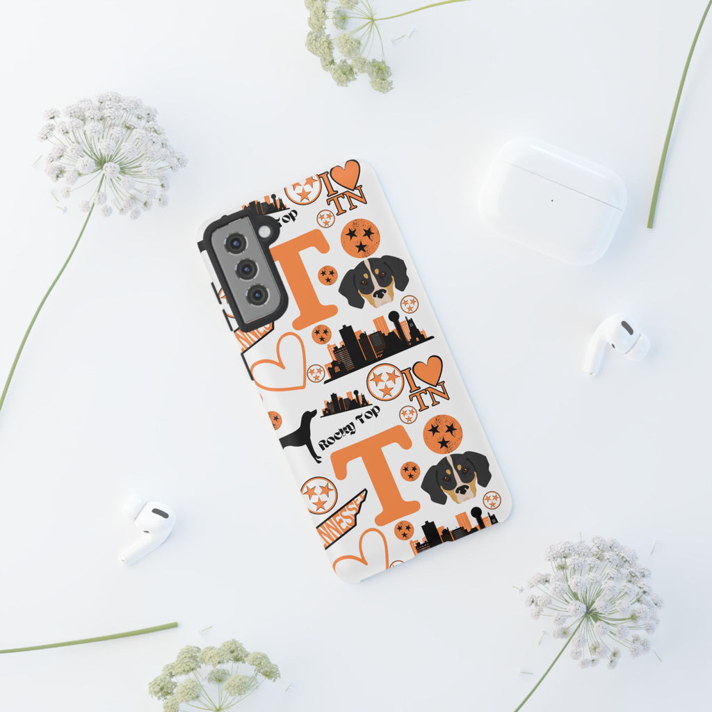 Tennessee Vols pattern Phone Case | Nashville skyline, Volunteers , orange and white