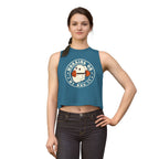 Crop Top — "Working On My Booty" Cute Ghost Weightlifting Fitness Tank