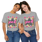 Pre-K Star Pencil T-Shirt — Cute Leopard School Teacher Tee