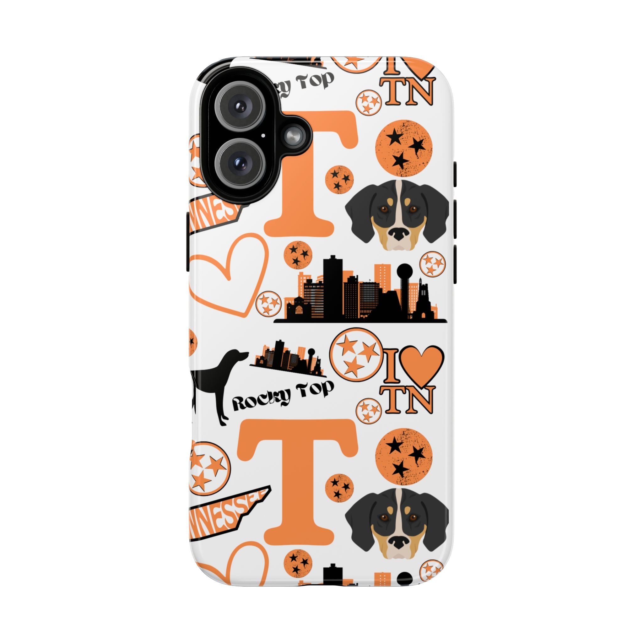 Tennessee Vols pattern Phone Case | Nashville skyline, Volunteers , orange and white
